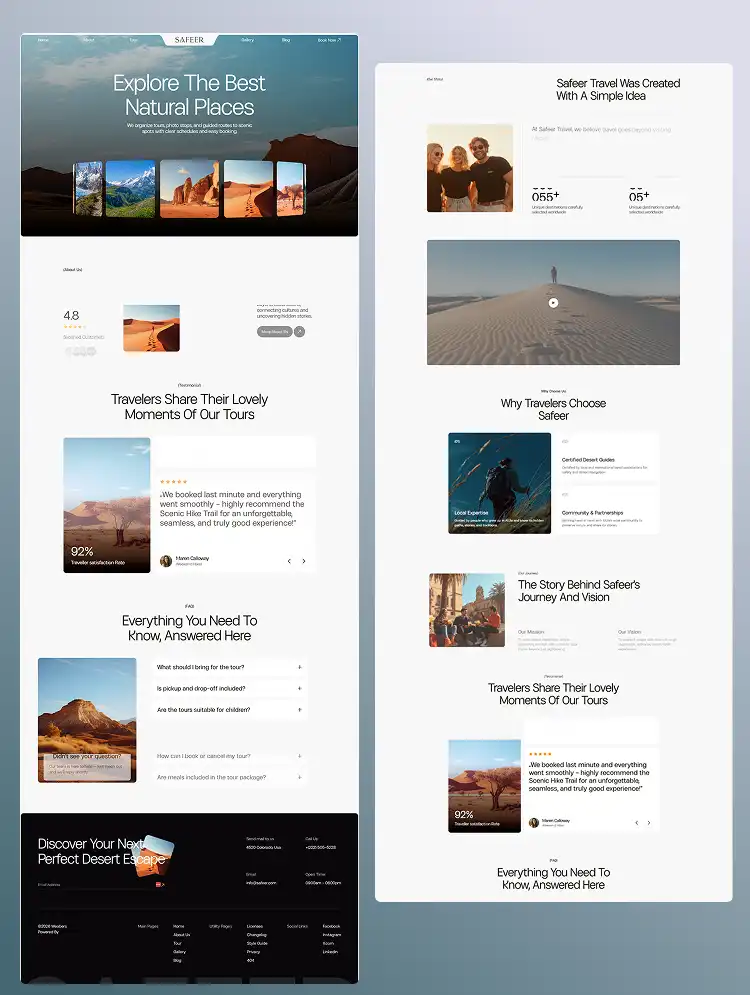 Safeers — Webflow template preview
