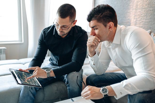 Weabers team reviewing